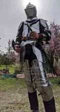 Medieval Knight Half Body Armor Wearable Suit Of Armor Crusader Steel