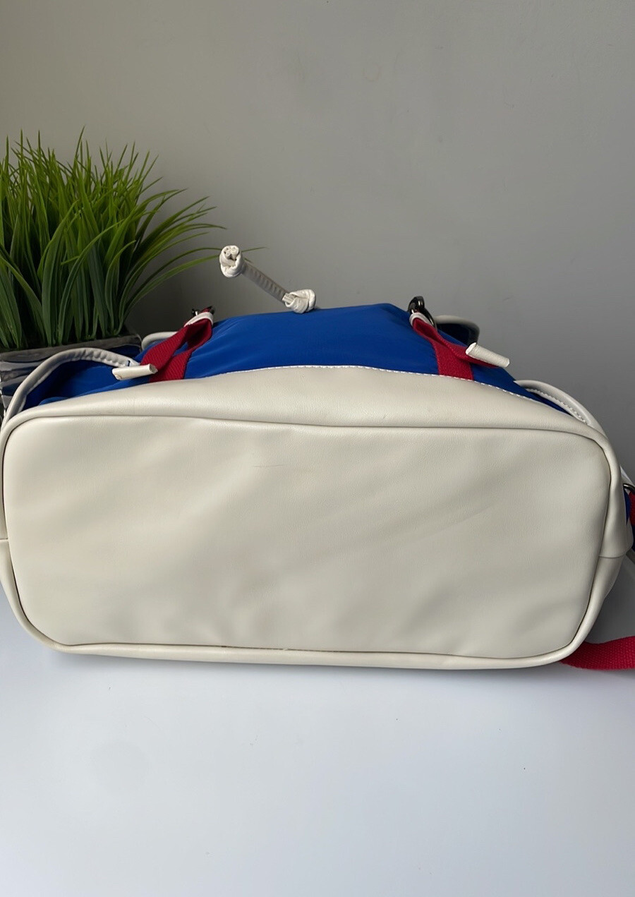 Carpisa Backpack Blue White Red Women’s Travel Bag image 5