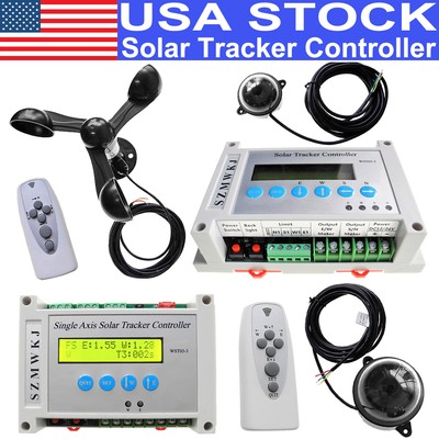 Electronic Solar Tracker Controller W/ Wind Sensor DIY Solar Panel Tracking Kits
