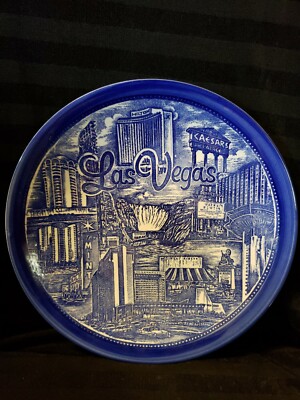 Las Vegas Caesars Palace Wayne Newton Souvenir Collector Nevada State Plate