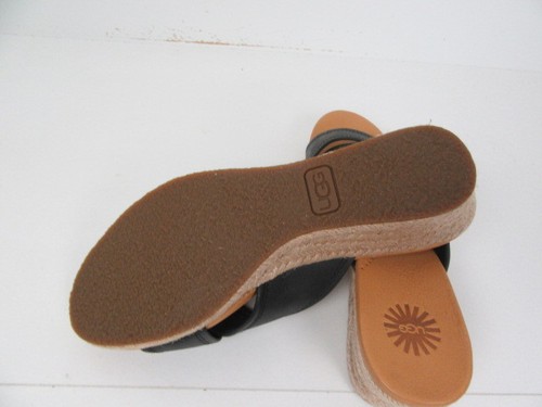New UGG Australia Womens Espadrille Wedge, Black, Size 8.5 M - 第 4/5 張圖片
