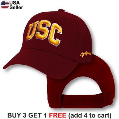 USC Trojans Logo Cap Hat NCAA College Embroidered SC