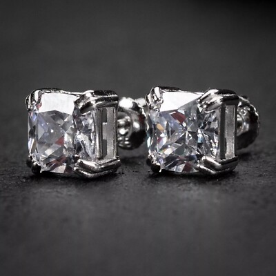 5 Karat Weiß Behandelt Diamant Nieten Kissen Form VVS1/F Certified! Weihnachten