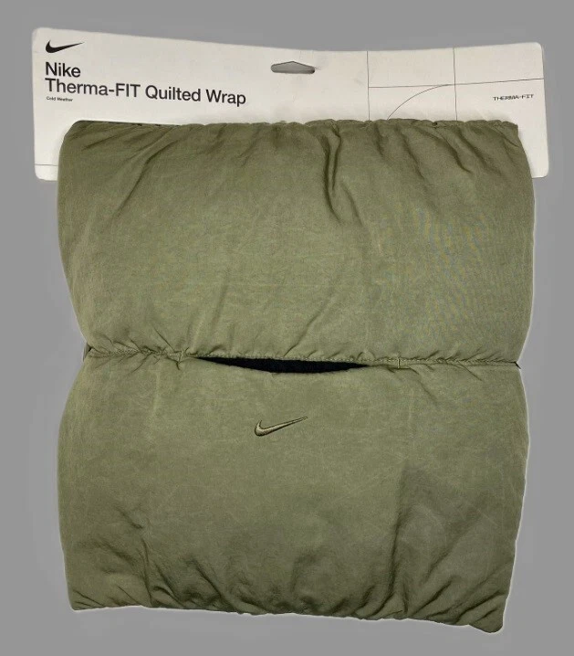 Nike Therma Fit Quilted Wrap Running Scarf Gray Olive Winter Warm Womens Unisex
Opens in a new windo