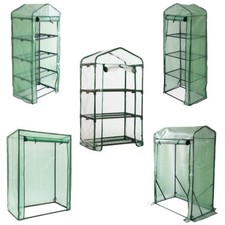 Greenhouse Outdoor Garden Grow Bag Green House with Shelves and Greenhouse Cover