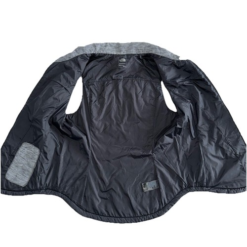 The North Face Vest Quilted Black & Heather Gray Pseudio Heatseeker Size Medium - Picture 9 of 13