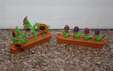 Dollhouse FLOWER POTS Box Planters Tulips Sunflowers