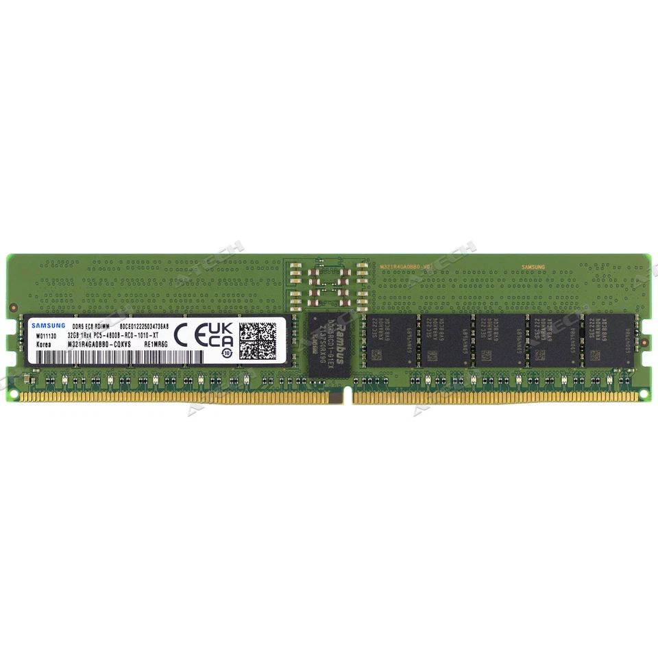 Samsung 32GB 1Rx4 PC5-4800 EC8 RDIMM DDR5-38400 ECC Registered Server Memory RAM - Image 2 of 4