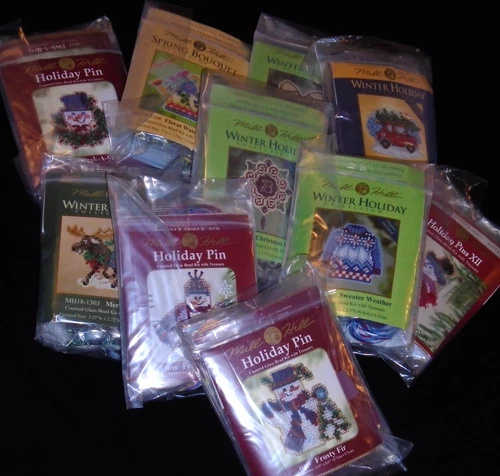 Mill Hill Counted Glass Beads Cross Stitch Kits CHOOSE! Spring, Autumn, Holiday