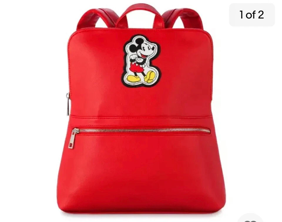 DISNEY MICKEY MOUSE RED BACKPACK NEW | eBay