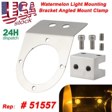 For Truck Universal Watermelon Light Under Glow Frame Bracket Angled Mount Clamp