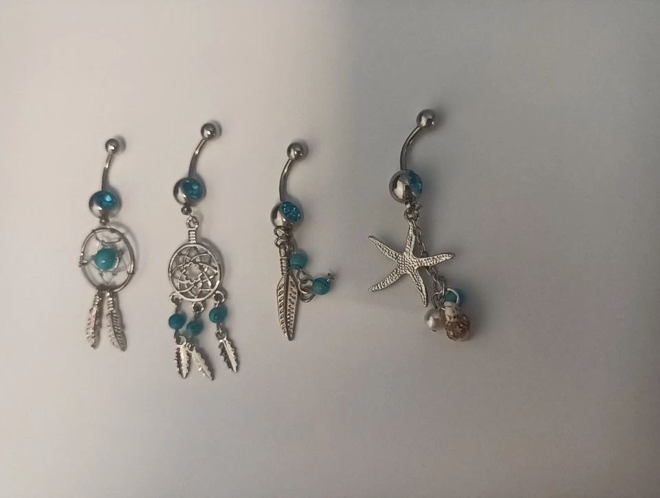 Anillos para ombligo BodyJ4You 4 piezas Foto 2 de 4