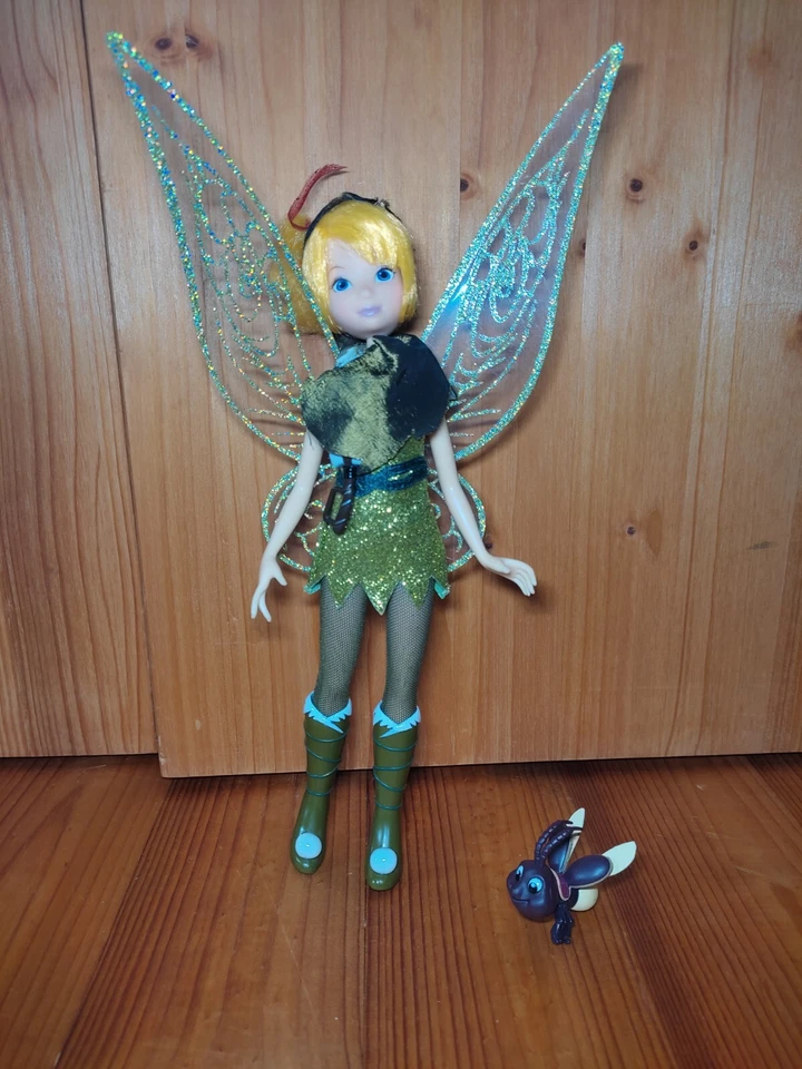 Tinkerbell Puppe, Glühwürmchen, Disney, Fee Zauber, Magie, Barbie, Flügel, Sound - Bild 2 von 4
