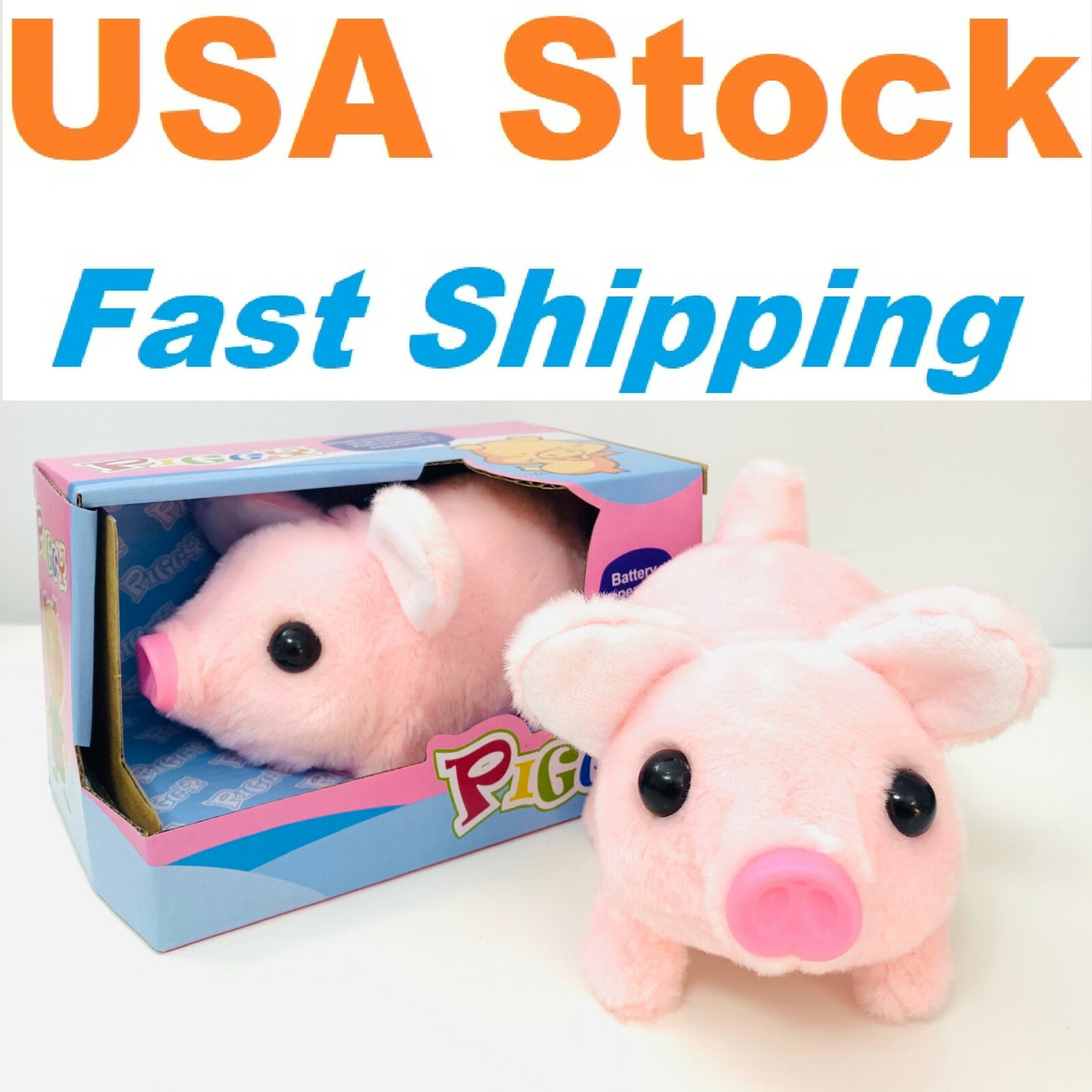 walking oinking pig toy