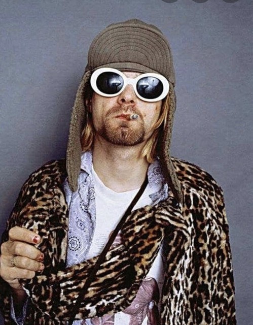 kurt cobain oval sunglasses