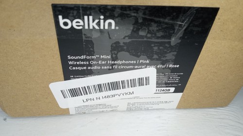 Belkin Soundform Mini Wireless Bluetooth On-Ear Headphones Pink for Kids - Picture 9 of 11