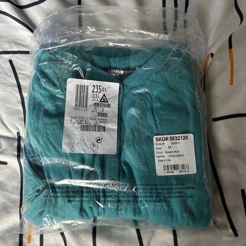 Women’s Lands End Spade Blue Long Sleeve Summer Cinch Dress - Size M - Brand New - Bild 12 von 15