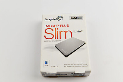 Brand New Seagate 500GB USB3.0 backup plus Portable Drive For Pour MAC