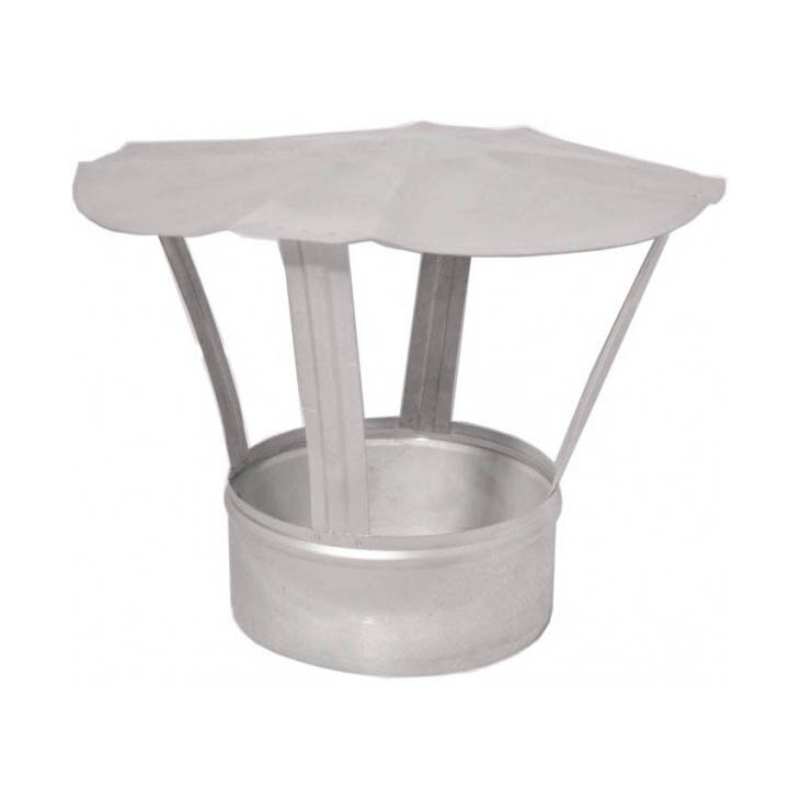 Tapa protectora contra la lluvia capucha de chimenea de acero galvanizado tapa tubo cubierta de tubería de conductos olla