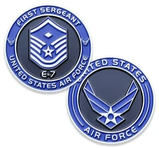 Air Force First Sergeant E7 Challenge Coin