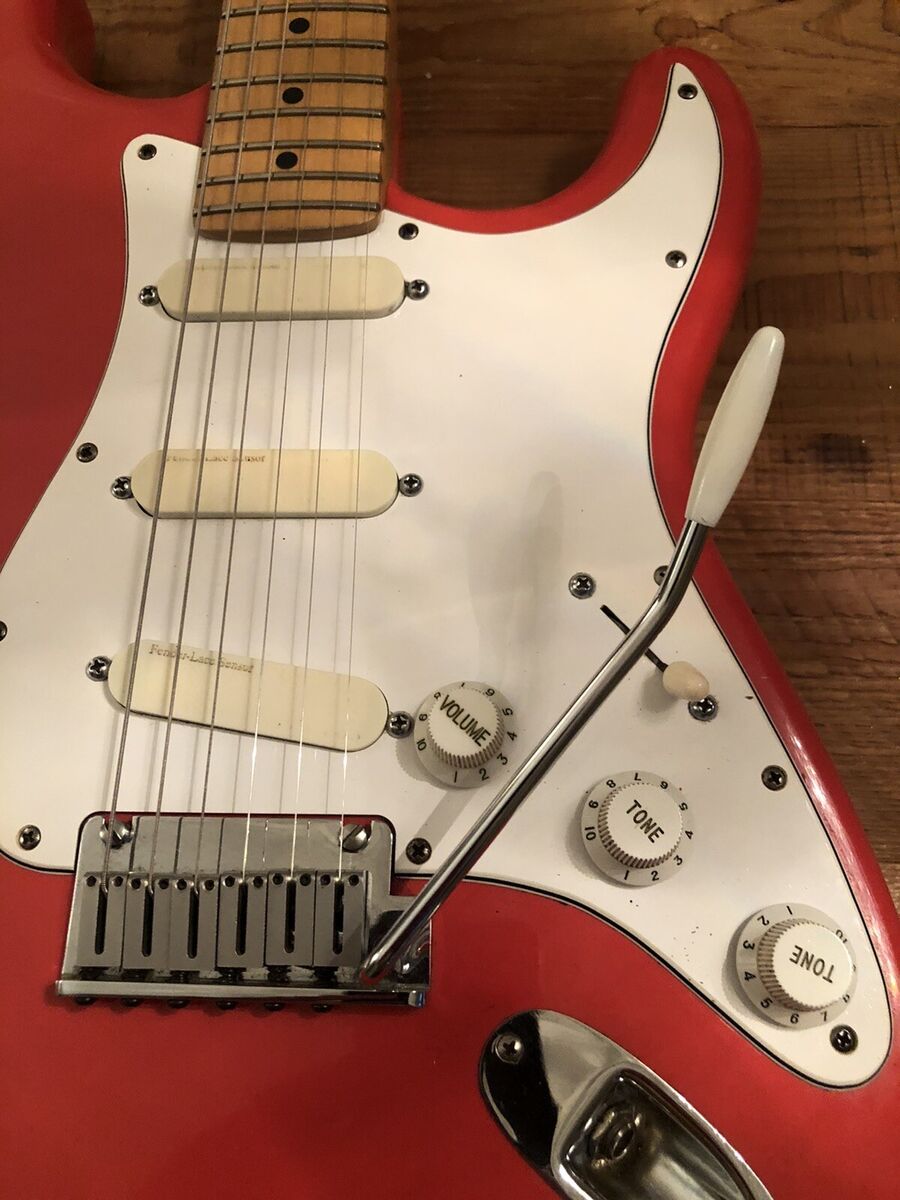 1987 Fender Strat Plus Fiesta Red Lace Sensors TBX Wilkinson 1987 Fender Strat Plus Fiesta Red Lace Sensors TBX Wilkinson