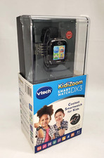Vtech Kidizoom Smart Watch DX3 For Kids Dual Camera Touch Screen - Black - NEW
