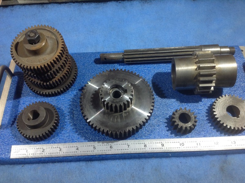 lathe gears-assortment, 10 piece (some boston gear)