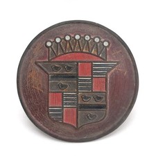 1950's Cadillac Emblem DeVille Fleetwood Eldorado Wheel Center Medallion Insert