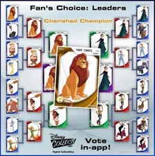 Topps Disney Collect Fans Choice Leaders 31 Card Set Digital Ready to Trade