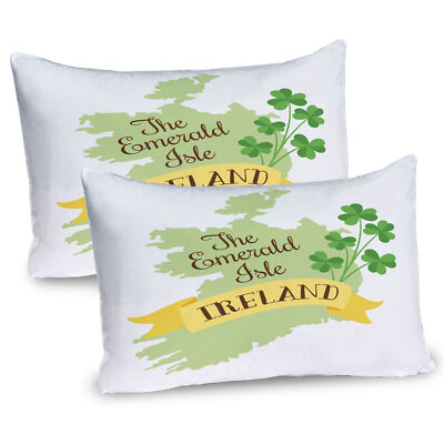 Die Emerald Isle Leaves 2 Teiliges Kissenbezugs Set 40x80cm