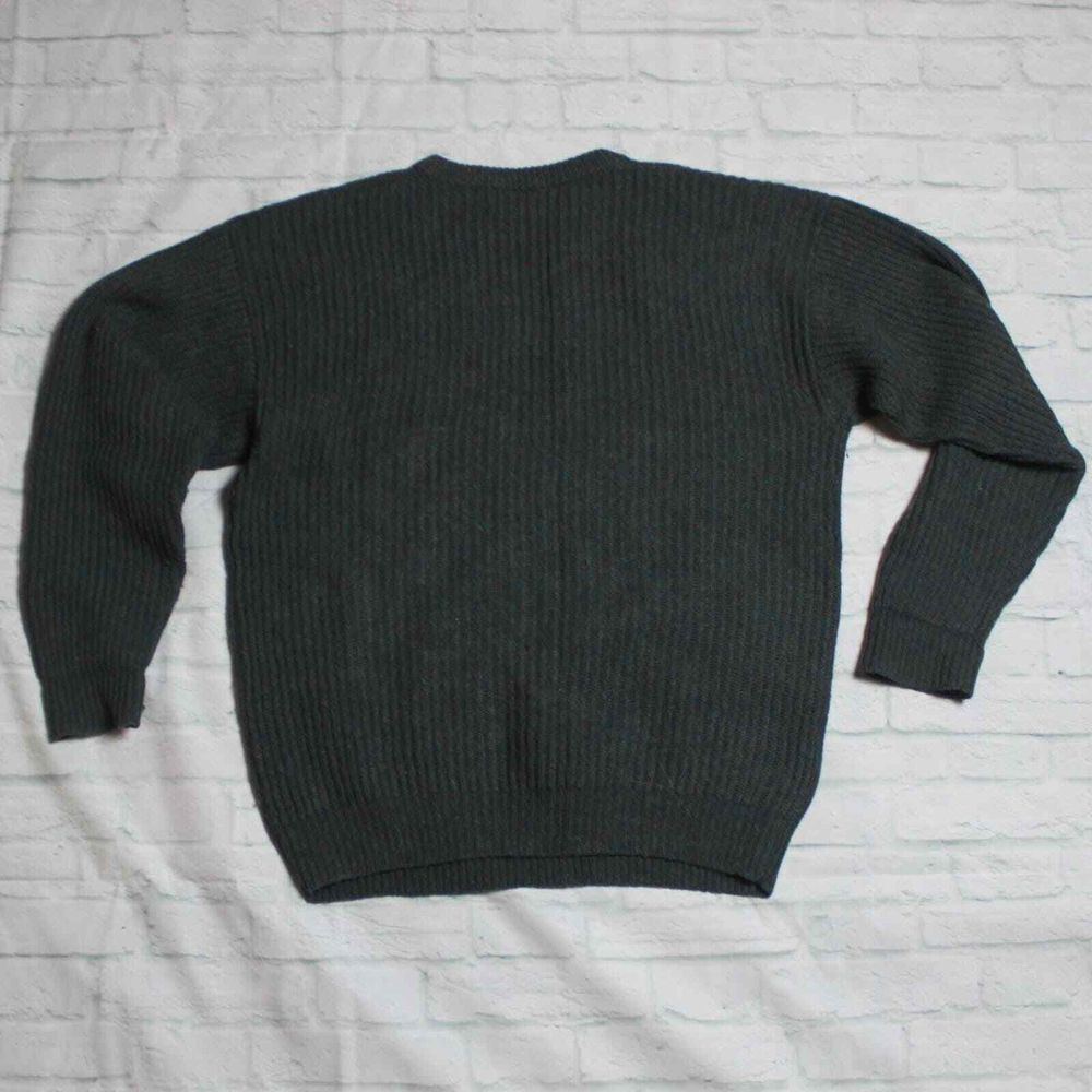 Mark Astor - Green Vintage Pure New Wool Sweater … - image 2