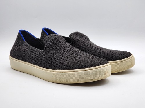 Rothy's Women's The Original Slip On Sneaker Black Honeycomb Sz 8 - Picture 2 of 8