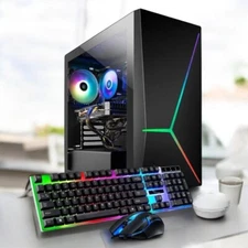 GAMING ARGB Custom Build Desktop i7 PC 64GB RAM SSD RTX 4060 W11 RGB Keyboard &M