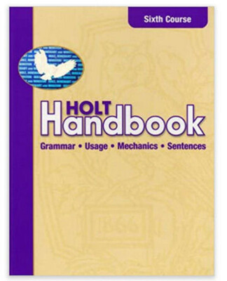  Holt Handbook: Grammar, Usage, Mechanics, Sentences - ISBN 0-03-066149-8