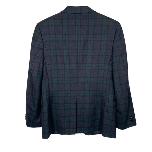 Joseph Abboud Boys Sport Coat Size 16R Black Watch Tartan Plaid Flannel Wool - Picture 2 of 14