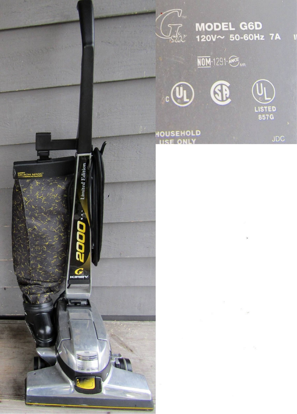 KIRBY 6GD UPRIGHT VACUUM CLEANER w/ ATTACHMENT SET & CARPET CLEANER ATTACHMENT eBay