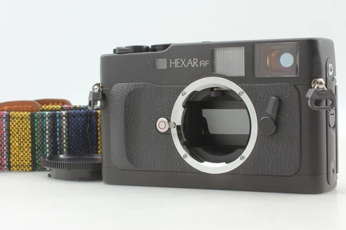 [ Unused w/ Strap] Tested Konica Hexar RF 35mm Film Camera Body Black From JAPAN