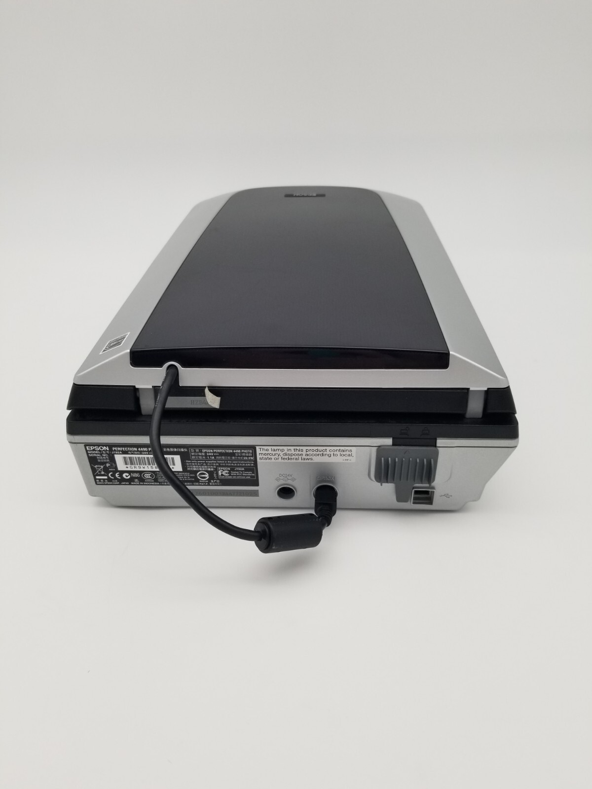 Epson Perfection 4490 Photo Flatbed Scanner J192A Power Cord USB