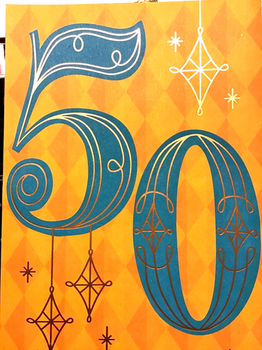 50th Birthday,Age 50 Funny BIRTHDAY Card for Friends by HALLMARK 17 Choices 50B - Picture 12 of 48