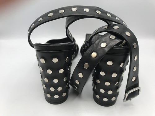 AGL Attilio Giusti Leombruni Womens Black Leather 40.5 UK 7.5 heels Italy Made - Picture 10 of 14