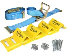 Anlu Load Wheel Chock Tie Downs UTV SXS ATV More NEW