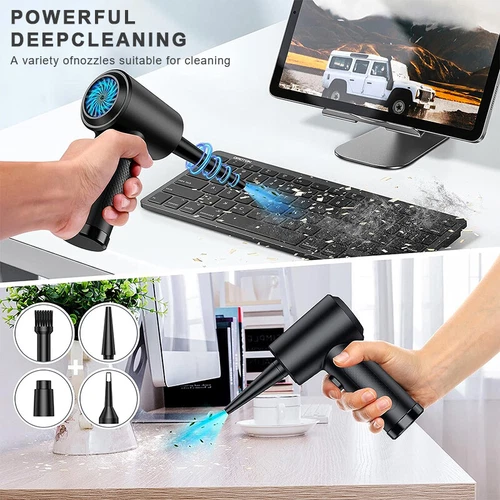 100000RPM Cordless Air Duster Compressed Air Blower Car PC Cleaning Cleaner NEW - Picture 5 of 14