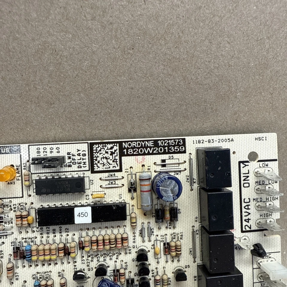 Nordyne Intertherm Miller 1182-205 Furnace Control Circuit Board 1021573 B23 - Image 2 of 4