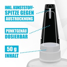 Sekundenkleber Gel 50g transparent f&uuml;r Glas & Spiegel, KRAFTPROTZ, extra stark