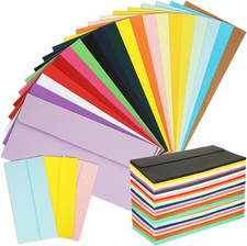 200 Pack Business Colorful Colored Envelopes 10 Letter Size 4-1/8 x 9-1/2 In Bu