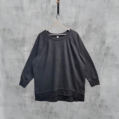 Old Navy Fleece Sweatshirt anthrazit grau XL Oversize Pullover Rundhals 1416