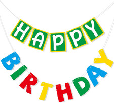 Birthday Party Decorations for Kids Boys Girls Party Supplies Photo Backdrop