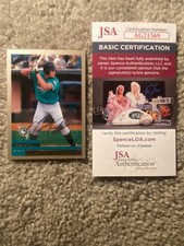 MIGUEL CABRERA SIGNED AUTO AUTOGRAPH 2000 TOPPS ROOKIE CARD TIGERS JSA COA Back