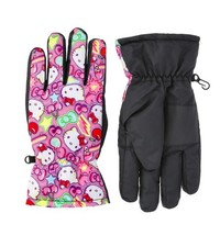 Hello Kitty Multicolor Design Ski Gloves Size L/XL