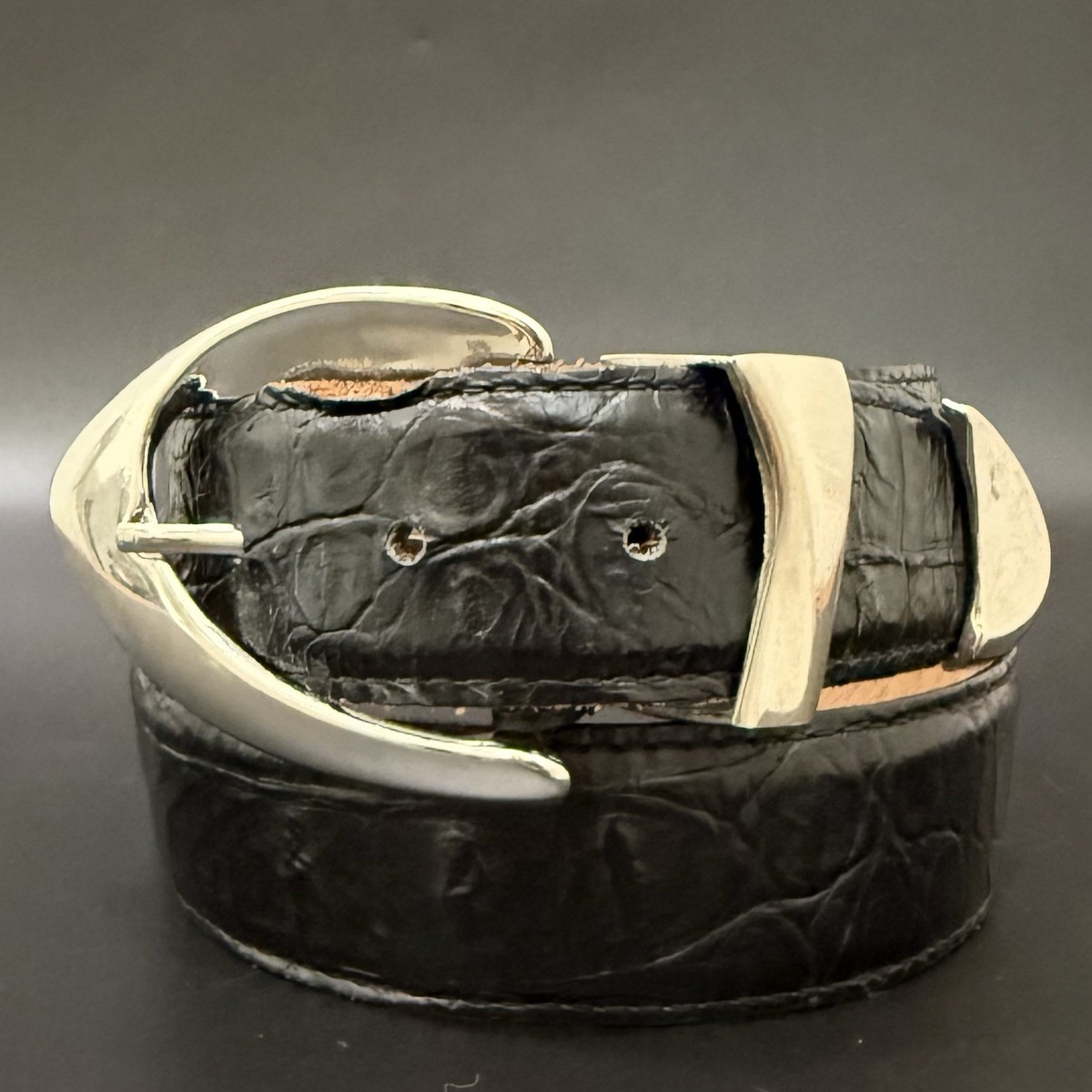 Dior Black Leather Charm Wrap Belt with Silver Dior Letter Charms CHRISTIAN DIOR Galliano Vintage Black Diorissimo Canvas CD  main image 3